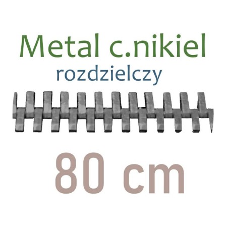 MENR  80cm zamek metal. C.NIKIEL rozdz.    WYBÓR KOLORÓW